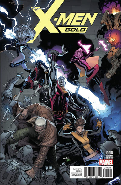 Cover for X-Men: Gold (Marvel, 2017 series) #4 [David Marquez Variant Cover]