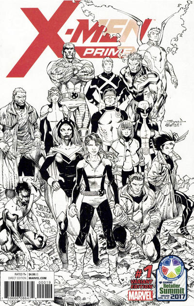 Cover for X-Men Prime (Marvel, 2017 series) #1 [C2E2 Diamond Retailer Exclusive Ardian Syaf Black and White]