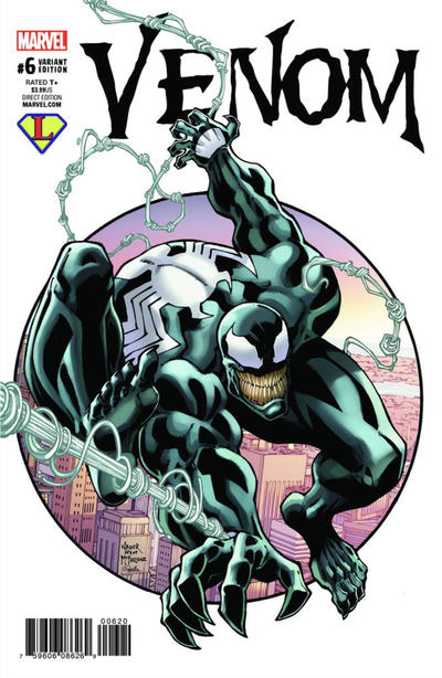 Cover for Venom (Marvel, 2017 series) #6 [Variant Edition - Legends Comics Exclusive - Todd Nauck 'Homage' Cover]