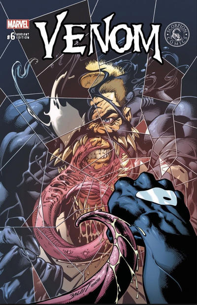 Cover for Venom (Marvel, 2017 series) #6 [Variant Edition - Scorpion Comics Exclusive - Mark Bagley Cover]