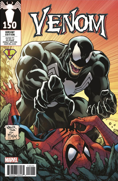 Cover for Venom (Marvel, 2017 series) #150 [Variant Edition - Legends Comics Exclusive - Todd Nauck Cover]