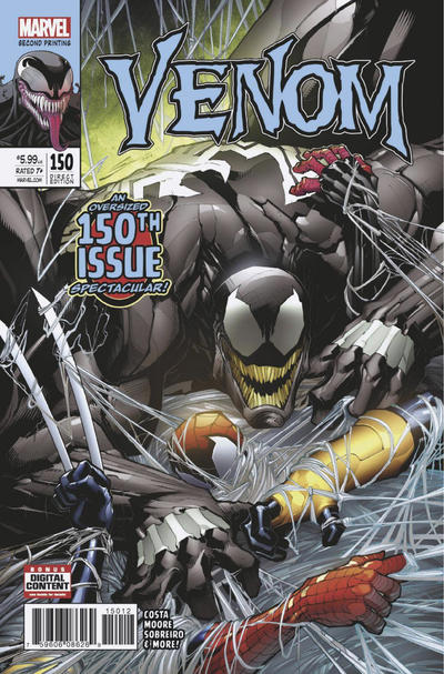 Cover for Venom (Marvel, 2017 series) #150 [Second Printing - Gerardo Sandoval Cover]
