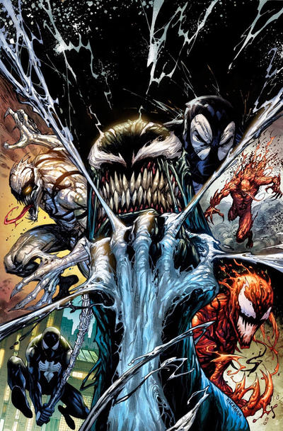 Cover for Venom (Marvel, 2017 series) #3 [Variant Edition - KRS Comics Exclusive - Tyler Kirkham Virgin Cover]