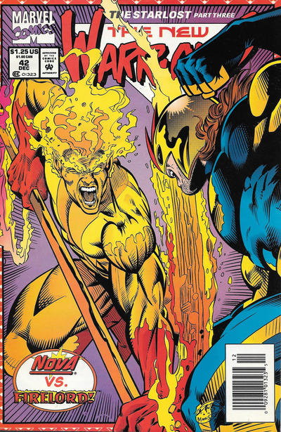 Cover for The New Warriors (Marvel, 1990 series) #42 [Newsstand]