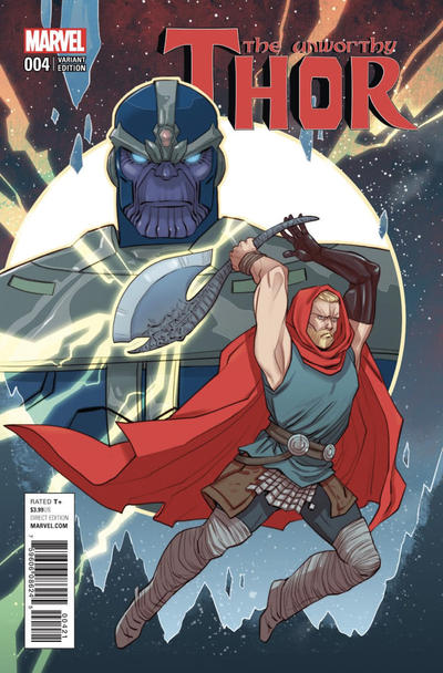 Cover for The Unworthy Thor (Marvel, 2017 series) #4 [Incentive Marguerite Sauvage Variant]