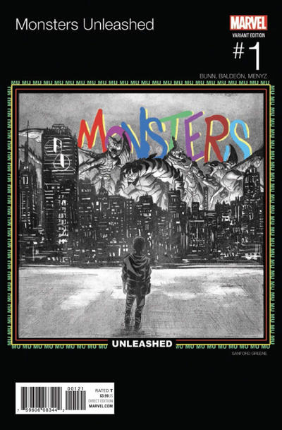 Cover for Monsters Unleashed (Marvel, 2017 series) #1 [Sanford Greene 'Hip-Hop']