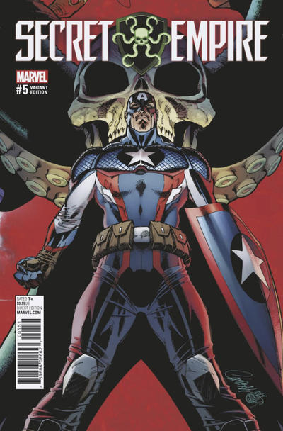 Cover for Secret Empire (Marvel, 2017 series) #5 [Incentive J. Scott Campbell Variant]