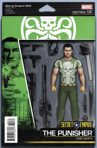 Cover for Secret Empire (Marvel, 2017 series) #4 [John Tyler Christopher Action Figure (Hydra Punisher)]