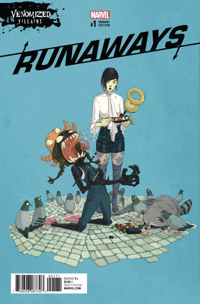 Cover for Runaways (Marvel, 2017 series) #1 [Venomized Villains Variant]