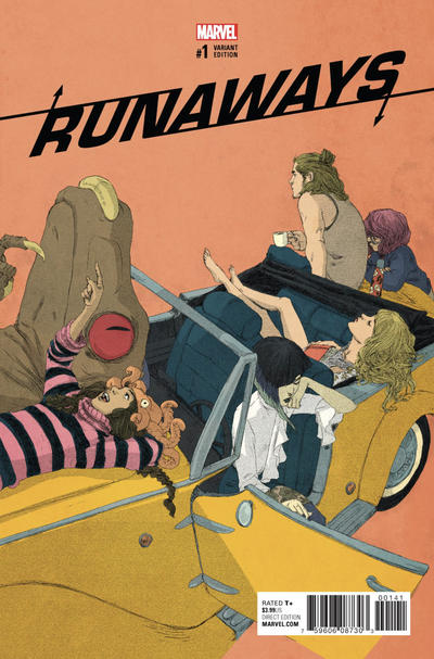 Cover for Runaways (Marvel, 2017 series) #1 [Adrian Alphona & Ian Herring Cover Variant]