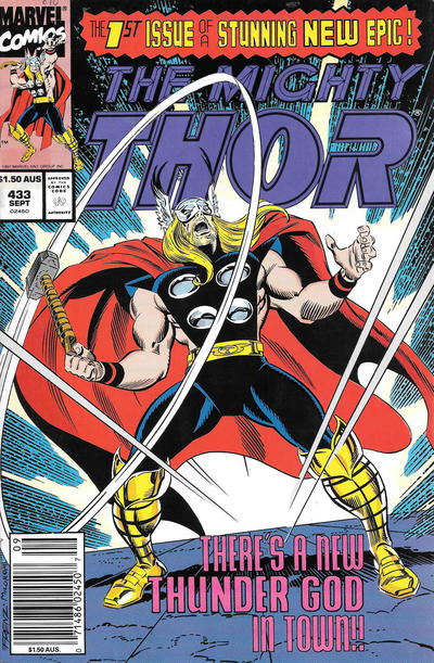 Cover for Thor (Marvel, 1966 series) #433 [Australian]