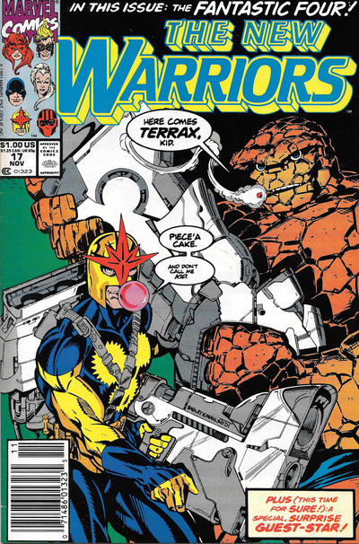 Cover for The New Warriors (Marvel, 1990 series) #17