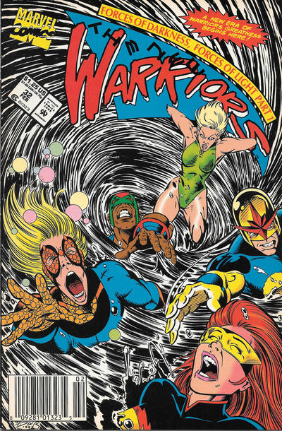 Cover for The New Warriors (Marvel, 1990 series) #32 [Newsstand]
