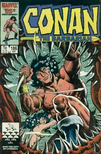 Cover for Conan the Barbarian (Marvel, 1970 series) #186 [Direct]