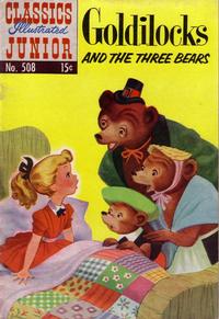 Cover for Classics Illustrated Junior (Gilberton, 1953 series) #508 - Goldilocks and the Three Bears