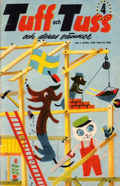 Cover for Tuff och Tuss (Åhlén & Åkerlunds, 1956 series) #4/1956