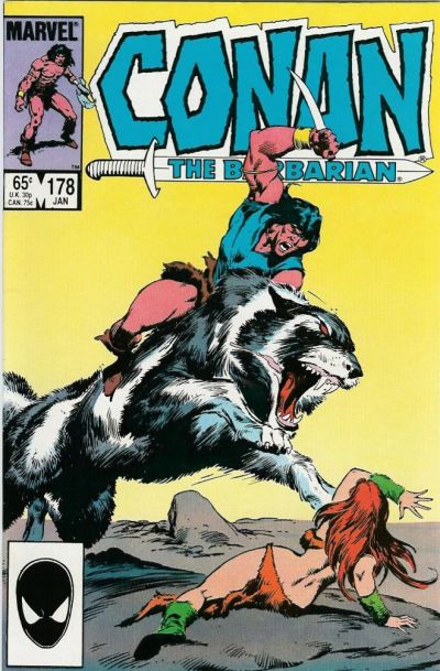 Cover for Conan the Barbarian (Marvel, 1970 series) #178 [Newsstand]
