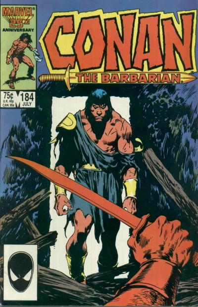 Cover for Conan the Barbarian (Marvel, 1970 series) #184 [Direct]