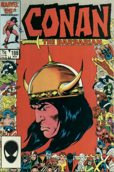 Cover for Conan the Barbarian (Marvel, 1970 series) #188 [Direct]