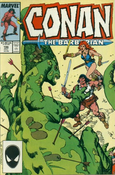 Cover for Conan the Barbarian (Marvel, 1970 series) #196 [Direct]