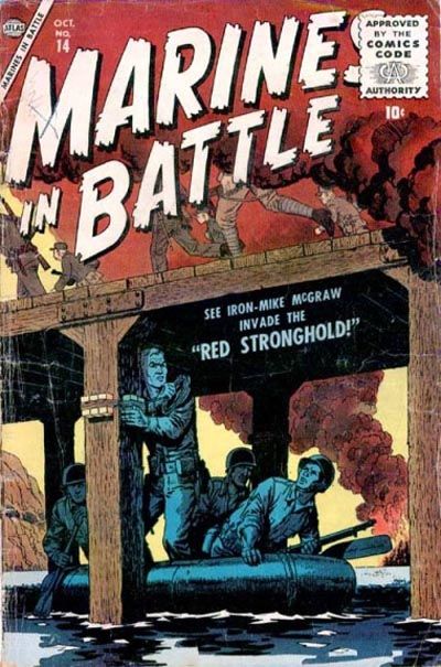 Cover for Marines in Battle (Marvel, 1954 series) #14