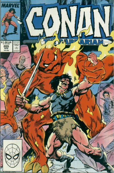 Cover for Conan the Barbarian (Marvel, 1970 series) #205 [Direct]