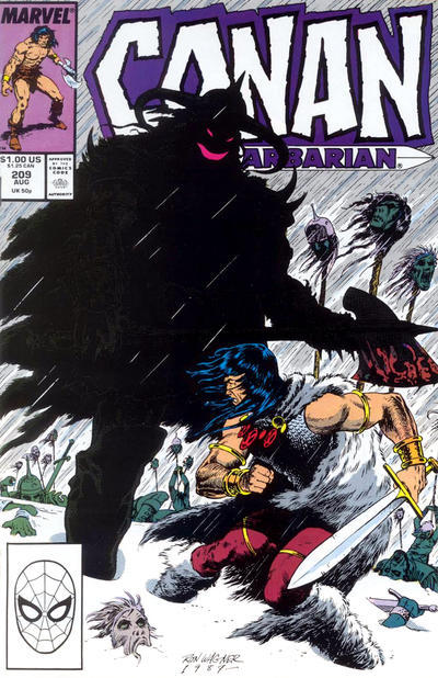 Cover for Conan the Barbarian (Marvel, 1970 series) #209 [Direct]