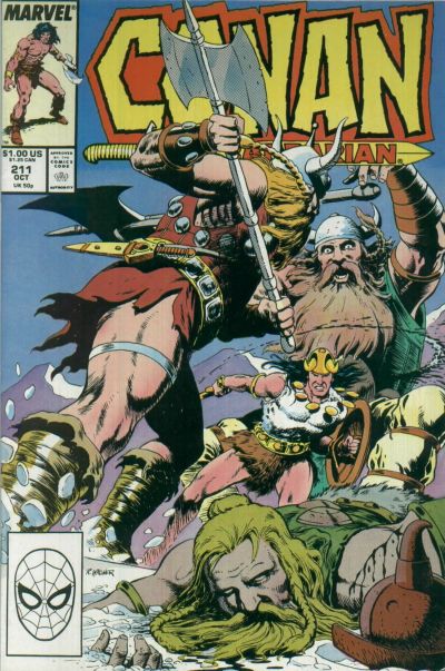 Cover for Conan the Barbarian (Marvel, 1970 series) #211 [Direct]