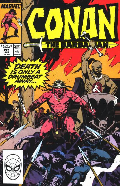 Cover for Conan the Barbarian (Marvel, 1970 series) #221 [Direct]