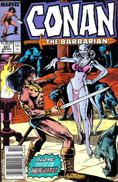 Cover for Conan the Barbarian (Marvel, 1970 series) #227 [Newsstand]