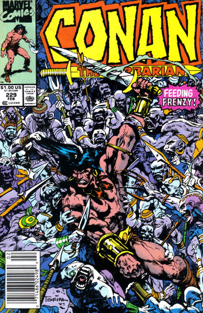 Cover for Conan the Barbarian (Marvel, 1970 series) #229 [Newsstand]