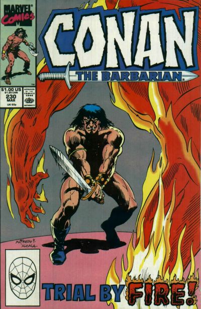Cover for Conan the Barbarian (Marvel, 1970 series) #230 [Direct]