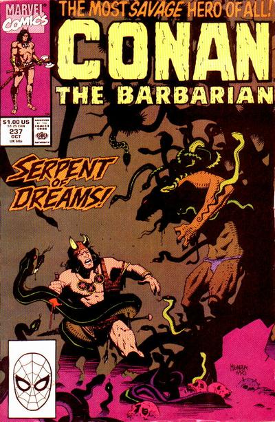 Cover for Conan the Barbarian (Marvel, 1970 series) #237 [Direct]