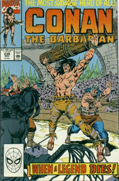 Cover for Conan the Barbarian (Marvel, 1970 series) #238 [Direct]
