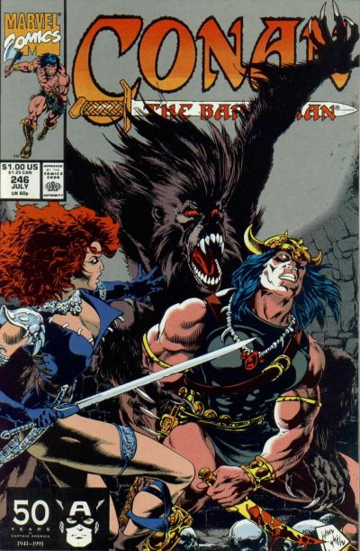 Cover for Conan the Barbarian (Marvel, 1970 series) #246 [Direct]
