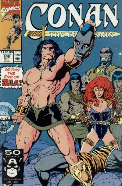 Cover for Conan the Barbarian (Marvel, 1970 series) #248 [Direct]