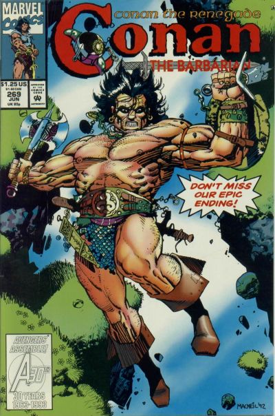 Cover for Conan the Barbarian (Marvel, 1970 series) #269 [Direct]