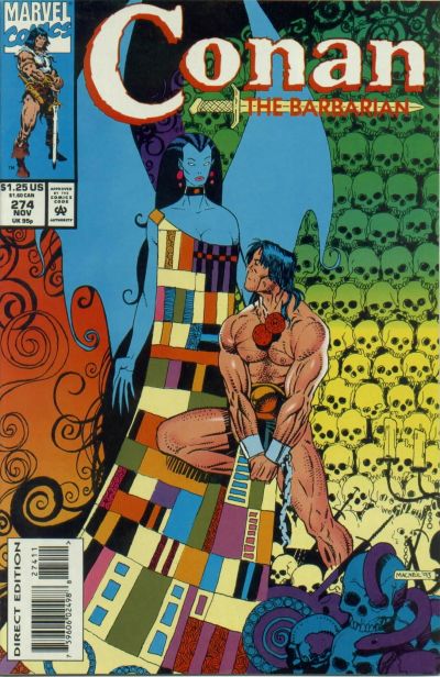 Cover for Conan the Barbarian (Marvel, 1970 series) #274 [Direct Edition]
