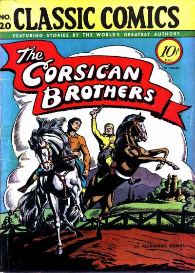 Cover for Classic Comics (Gilberton, 1941 series) #20 - The Corsican Brothers
