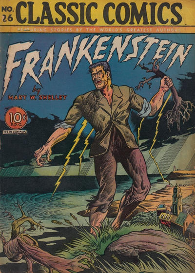 Cover for Classic Comics (Gilberton, 1941 series) #26 - Frankenstein
