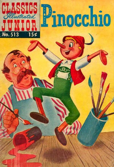 Cover for Classics Illustrated Junior (Gilberton, 1953 series) #513 - Pinocchio