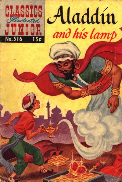 Cover for Classics Illustrated Junior (Gilberton, 1953 series) #516 - Aladdin and His Lamp