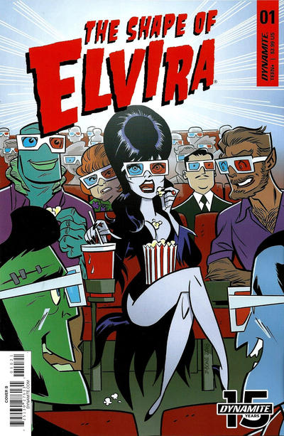Cover for Elvira: The Shape of Elvira (Dynamite Entertainment, 2019 series) #1 [Cover B J. Bone]