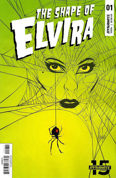 Cover for Elvira: The Shape of Elvira (Dynamite Entertainment, 2019 series) #1 [Cover C Kyle Strahm]