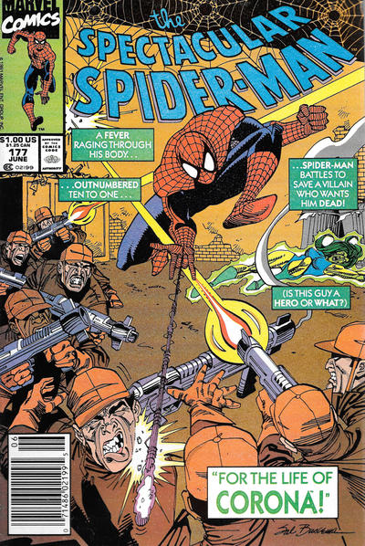 Cover for The Spectacular Spider-Man (Marvel, 1976 series) #177 [Newsstand]