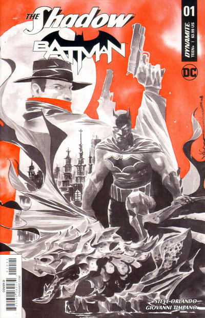 Cover for The Shadow / Batman (Dynamite Entertainment, 2017 series) #1 [Cover D Dustin Nguyen]