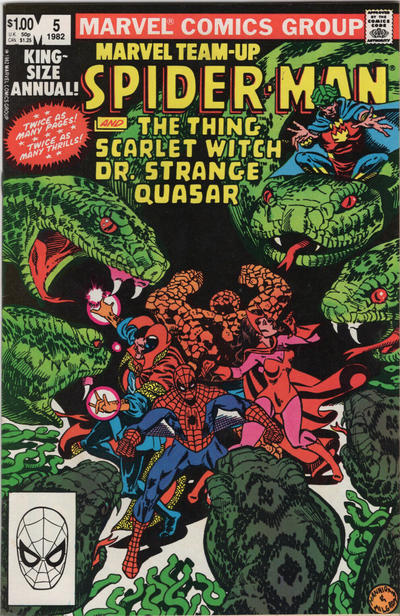 Cover for Marvel Team-Up Annual (Marvel, 1976 series) #5 [Direct]