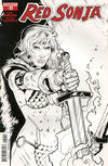 Cover Thumbnail for Red Sonja (2013 series) #17 [Black & White Retailer Incentive Cover - Rebekah Isaacs]