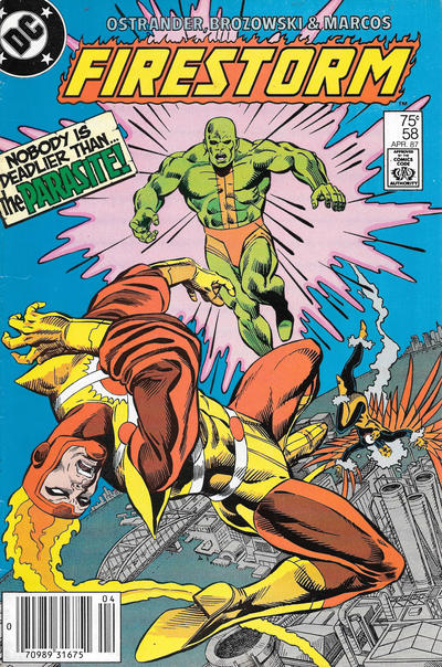 Cover for The Fury of Firestorm (DC, 1982 series) #58 [Newsstand]