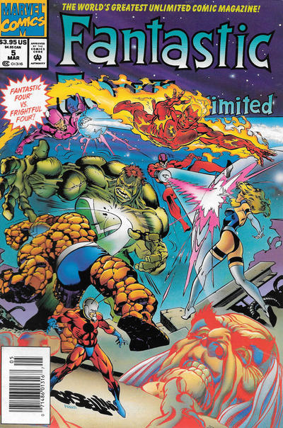 Cover for Fantastic Four Unlimited (Marvel, 1993 series) #5 [Newsstand]